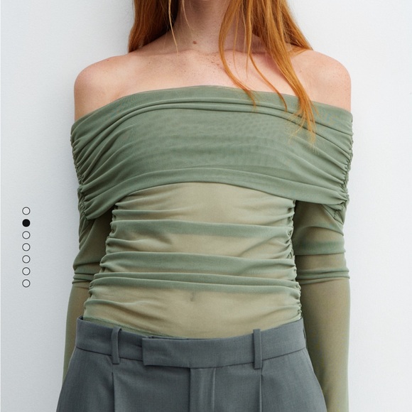 NWT Mango Mesh Top - Picture 6 of 7
